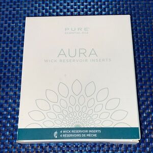 Melaleuca Aura wick reservoir inserts, pure essential oils, 4 pack, NIB